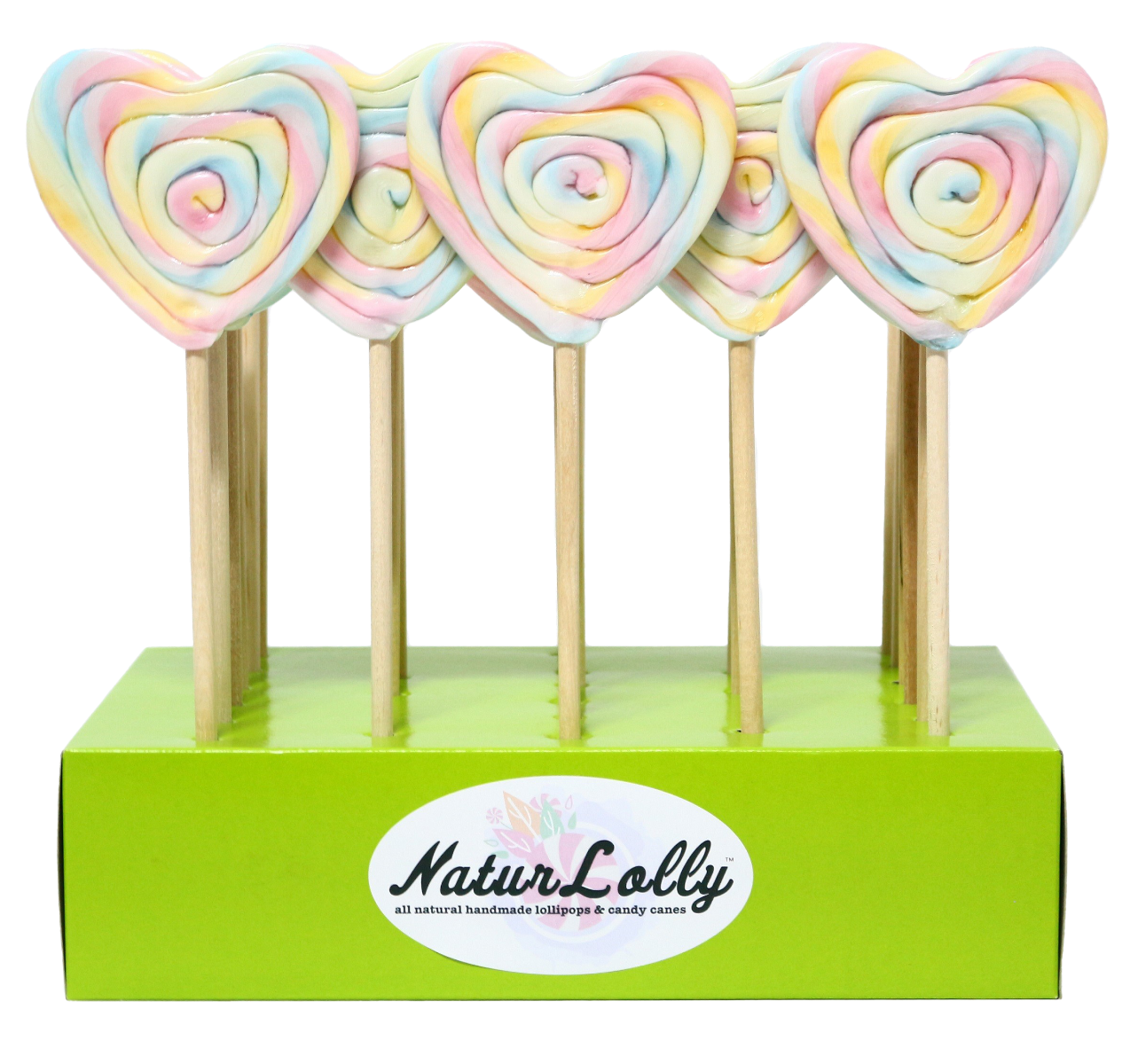 TwistyLicks Heart Rainbow Lolly 60g