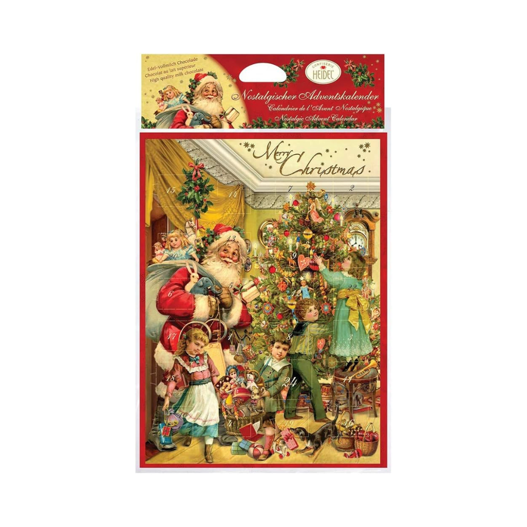 Classic Christmas Advent Calendar with Milk Chocolates 75g