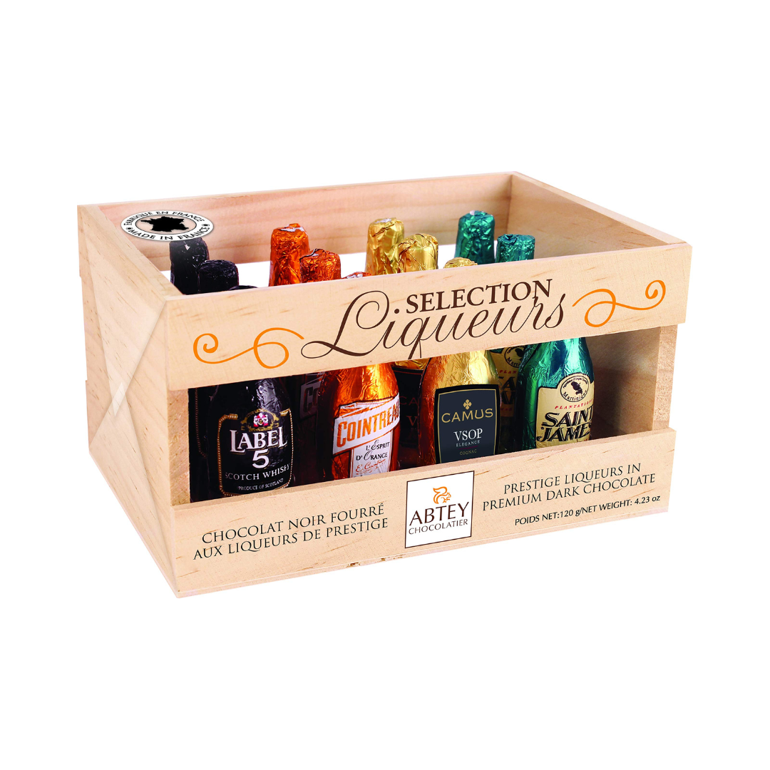 Wooden Crate Of 12 Senior Liqueur Bottles 155G (12Pcs)