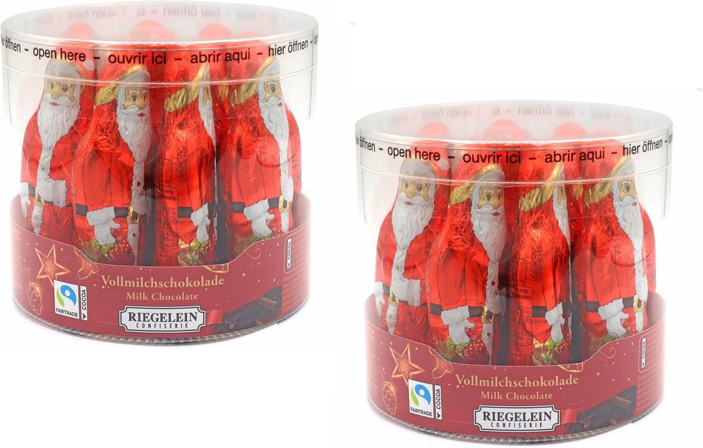 Riegelein Hollow Milk Chocolate Santas Drum 25g
