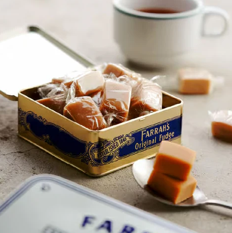 Farrah's Original Lemon Fudge Embossed Tin 100g