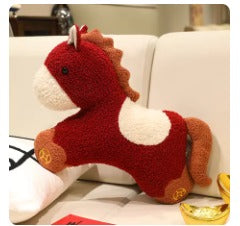 Plush red pony