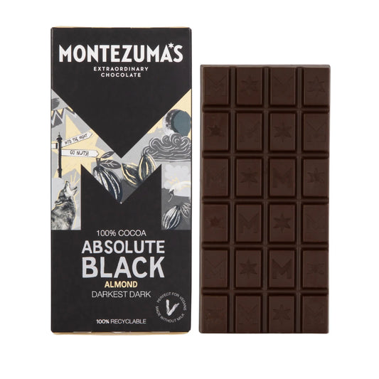 Montezuma's Absolute Black Almond 100% Cocao