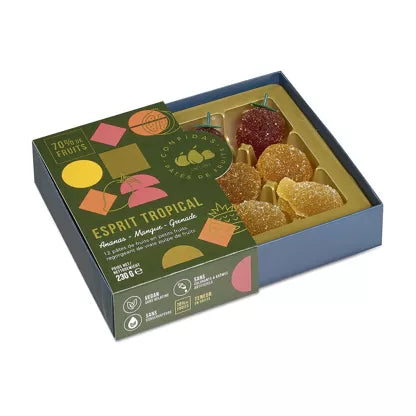 Confidas - Esprit Tropical Pâtes de Fruits- 230g Fruit Shape