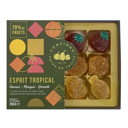 Confidas - Esprit Tropical Pâtes de Fruits- 230g Fruit Shape