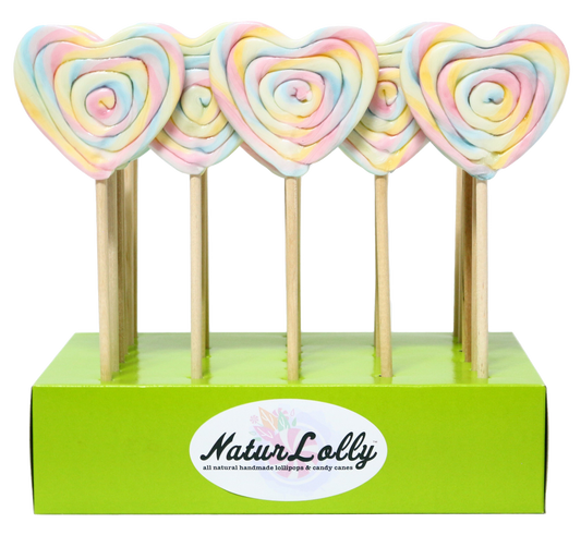 TwistyLicks Heart Rainbow Lolly 60g