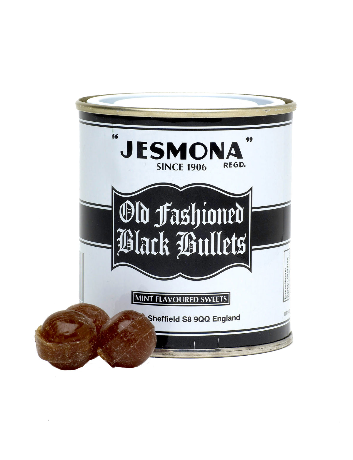 Jesmona Old Fashioned Black Bullets 250g – Mr Simms Olde Sweet Shoppe