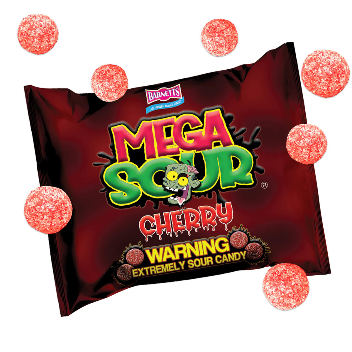 Barnett Sweets Mega Sour Candy Cherry 104g