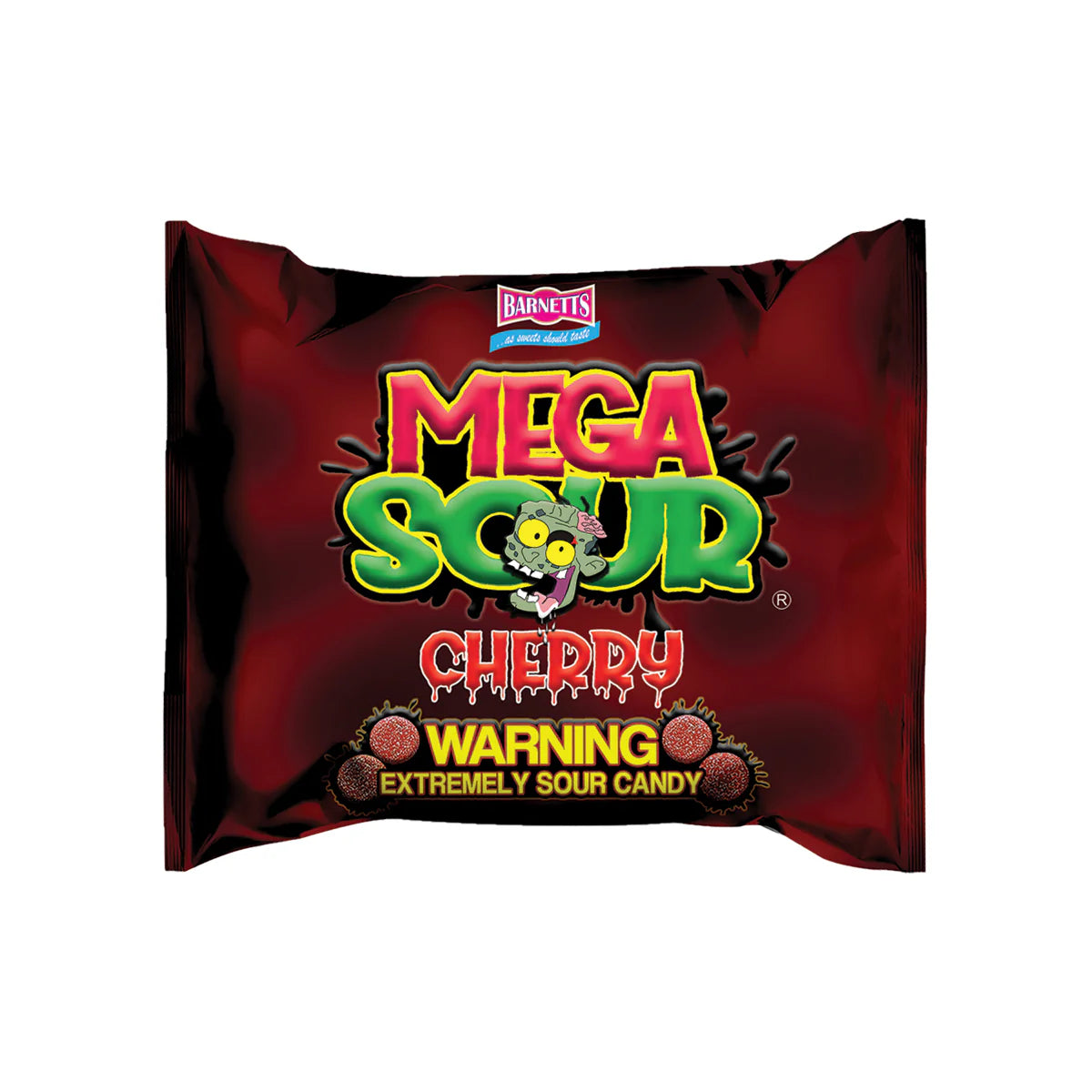 Barnett Sweets Mega Sour Candy Cherry 104g