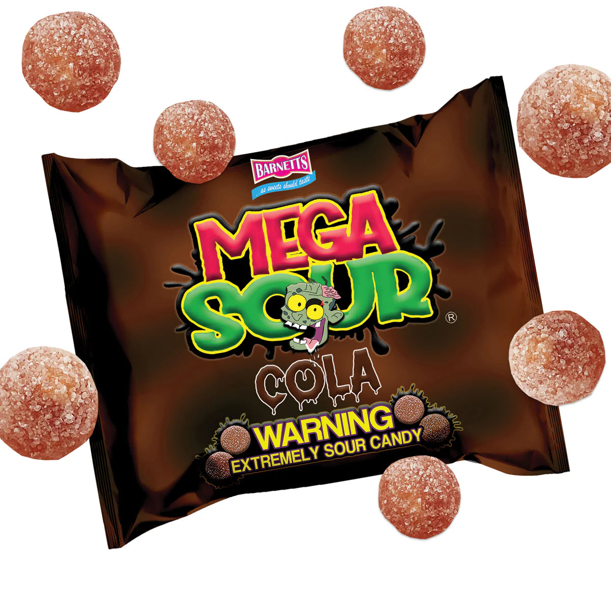 Barnett Sweets Mega Sour Candy Cola 104g
