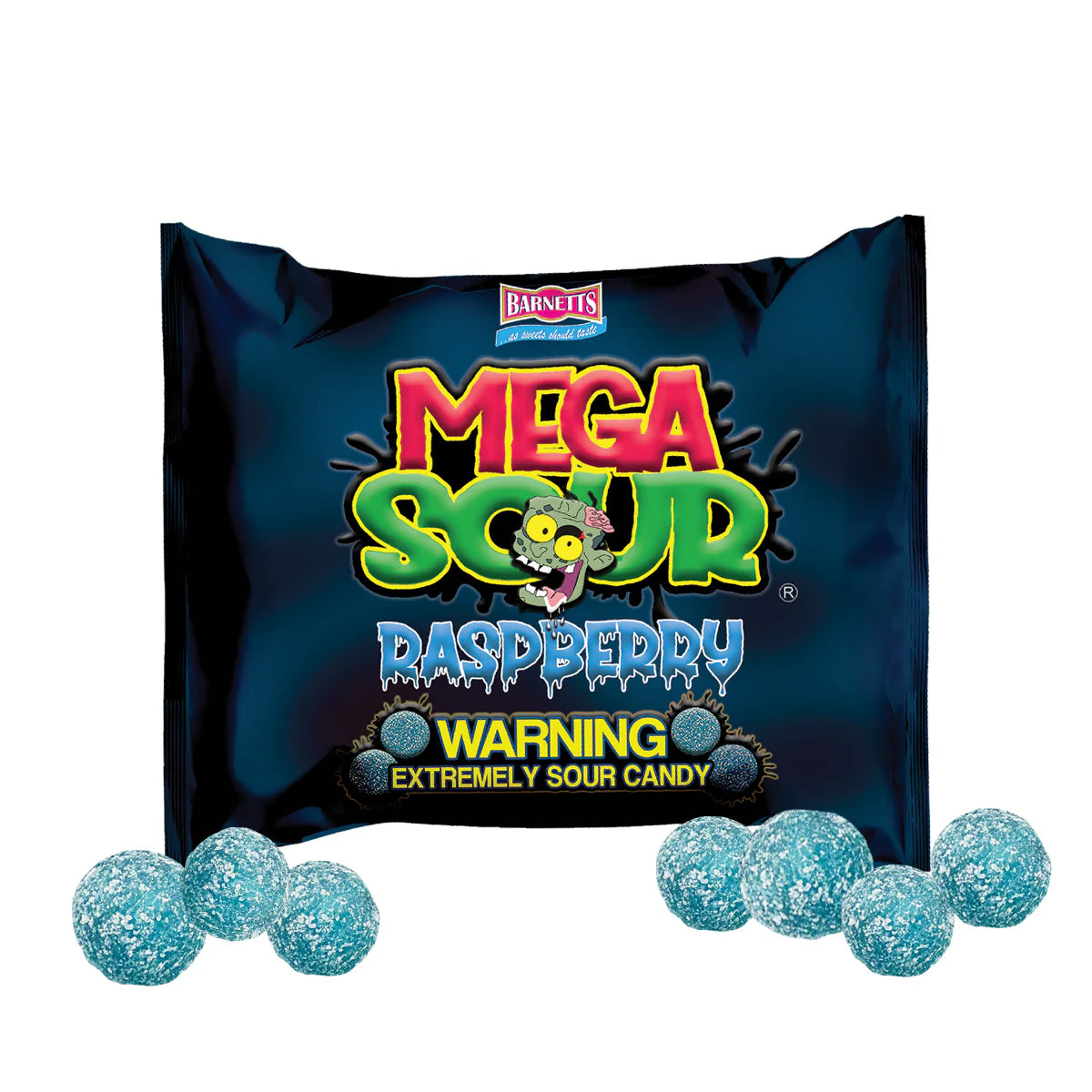 Barnett Sweets Mega Sour Candy Raspberry 104g
