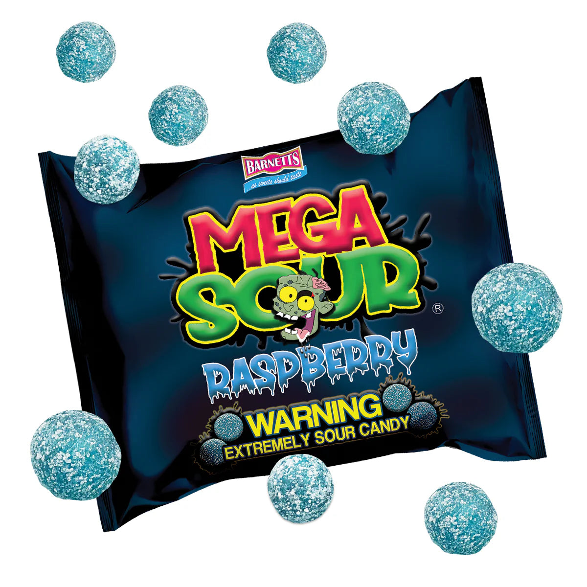 Barnett Sweets Mega Sour Candy Raspberry 104g