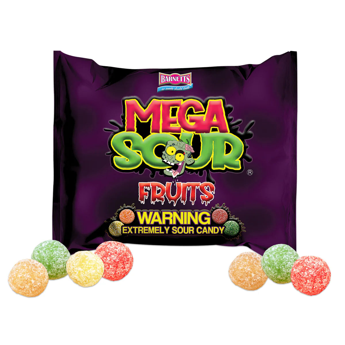 Barnett Sweets Mega Sour Candy Fruits 104g