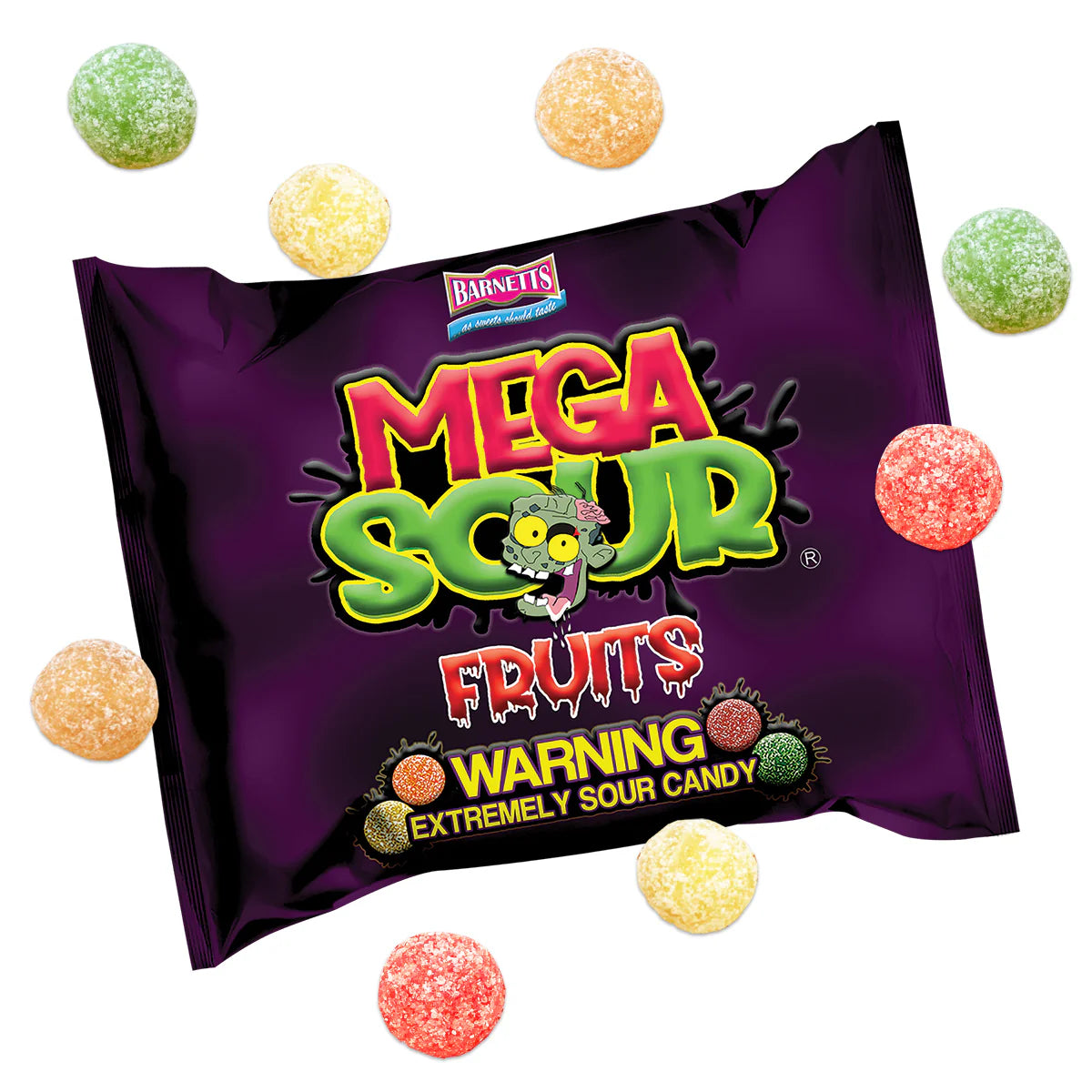 Barnett Sweets Mega Sour Candy Fruits 104g