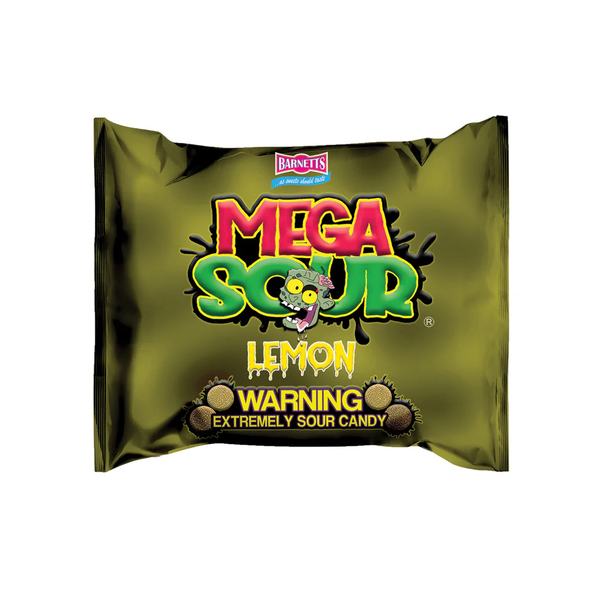 Barnett Sweets Mega Sour Candy Lemon 104g