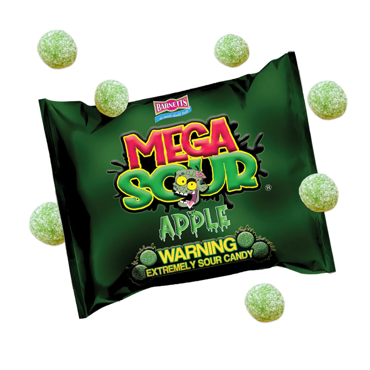 Barnett Sweets Mega Sour Candy Apple 104g