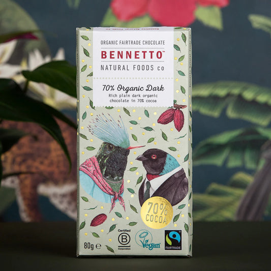 Bennetto 70% Organic Dark 80g
