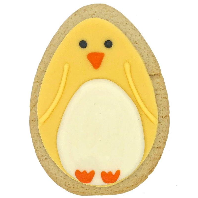 Iced Sugar Cookie Easter Egg and Chick