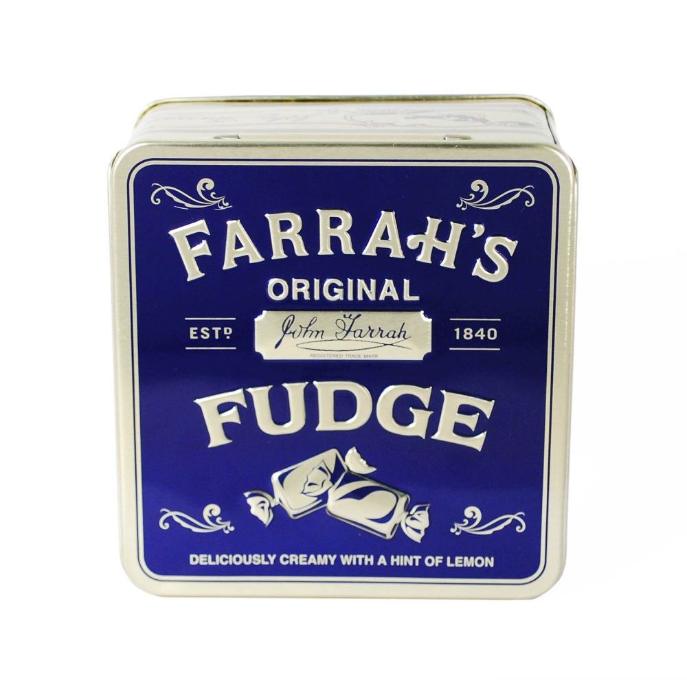 Farrah's Original Lemon Fudge Embossed Tin 100g