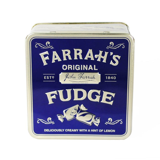 Farrah's Original Lemon Fudge Embossed Tin 100g
