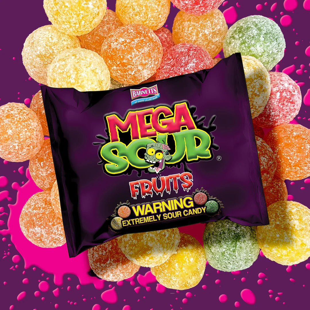 Barnett Sweets Mega Sour Candy Fruits 104g