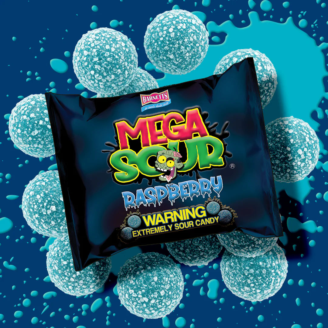 Barnett Sweets Mega Sour Candy Raspberry 104g