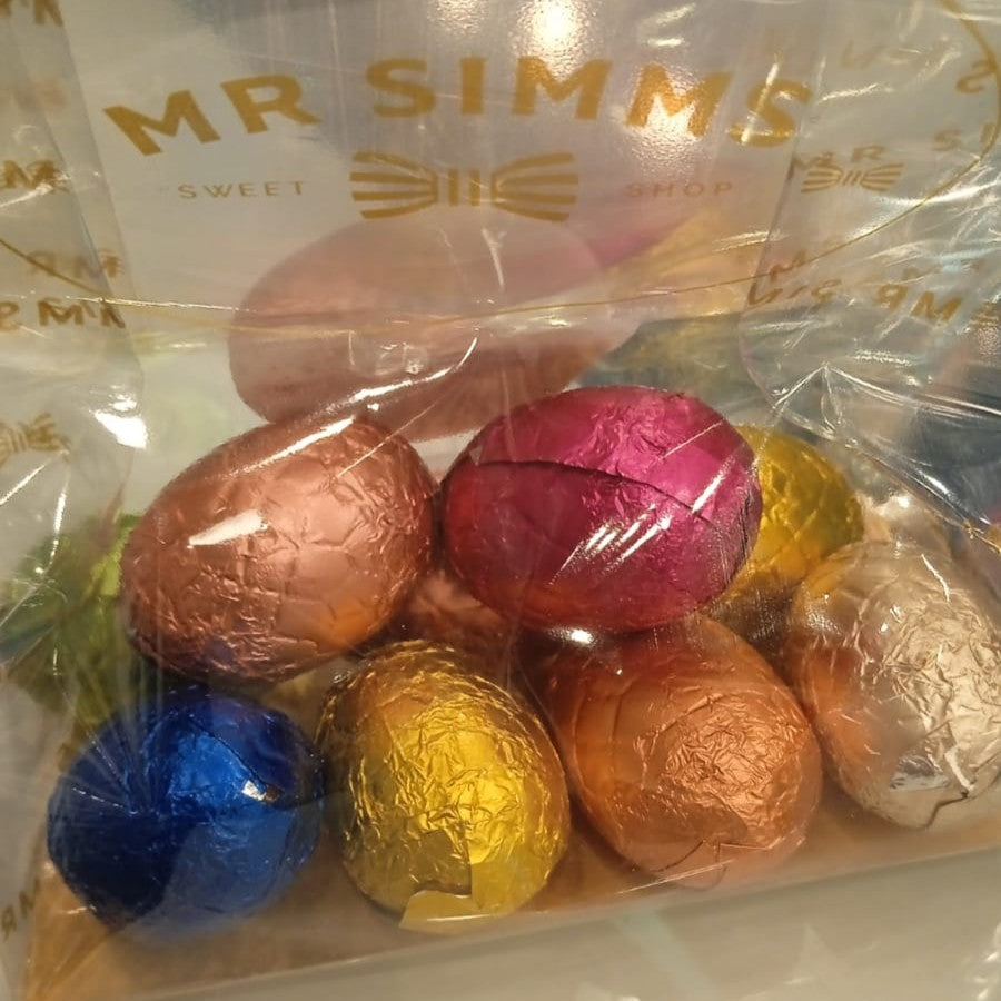 Milk Chocolate Foiled Mini Eggs ($88/100g)