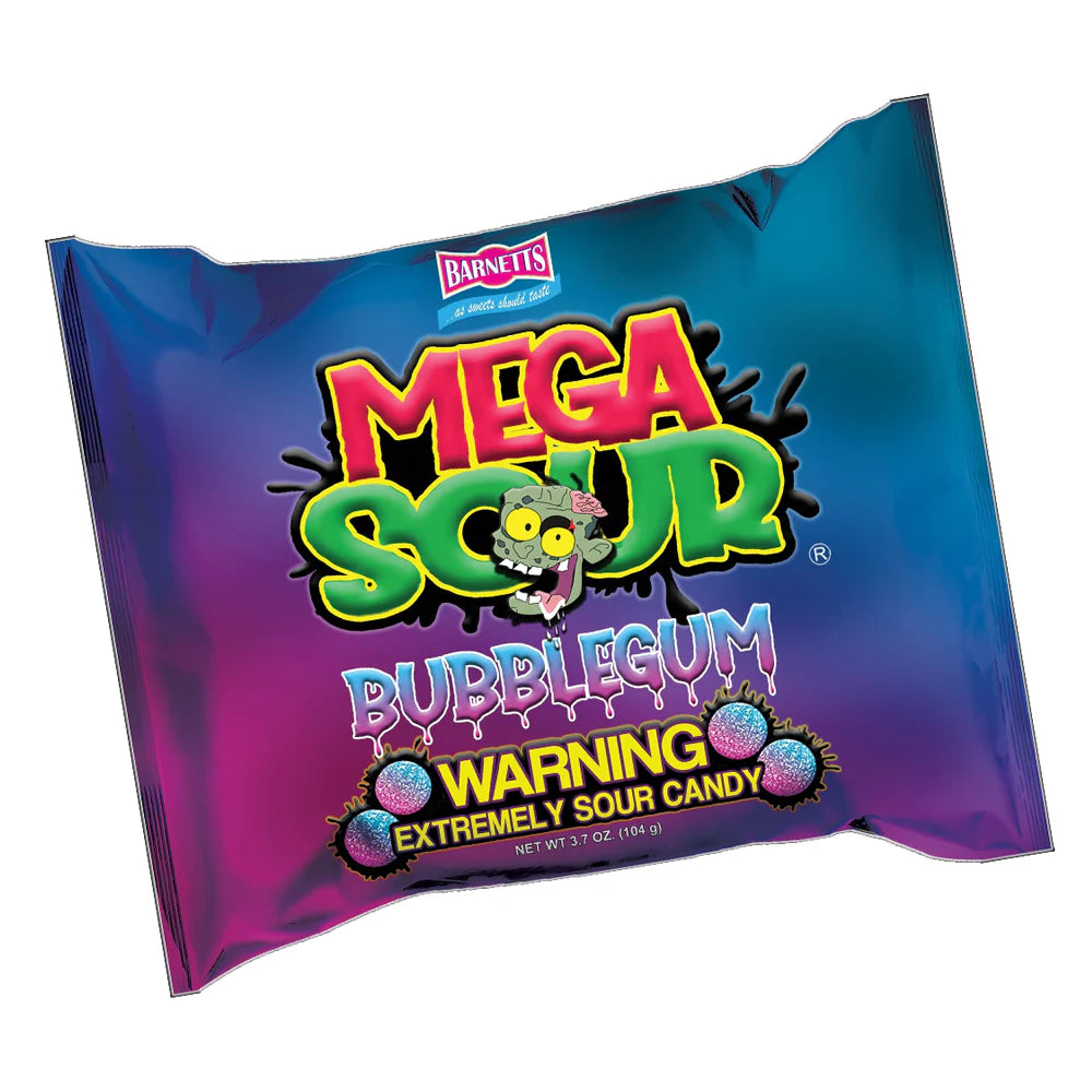 Barnett Sweets Mega Sour Candy Bubblegum 104g