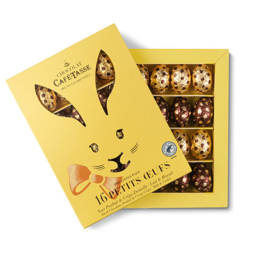Rabbit box with assorted chocolate Eggs 133g